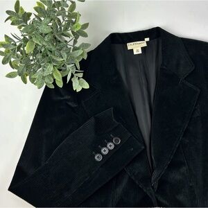 Pure DKNY Vintage Corduroy Blazer in Black Women's Size 8